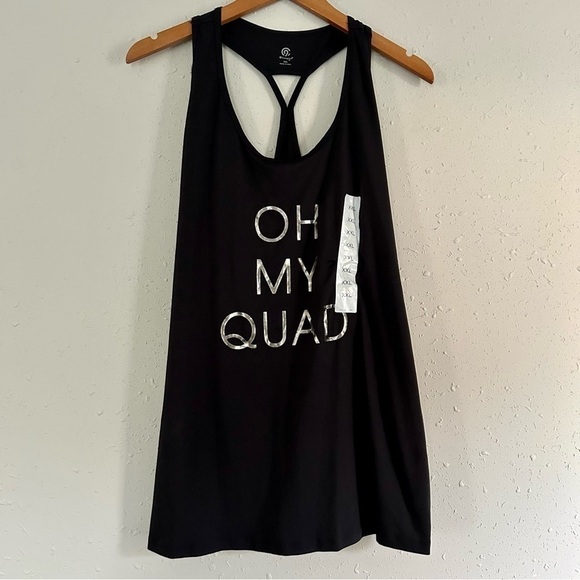 🦋 NWT Champion Black Razorback Tank Top Oh My Quad XXL - Picture 1 of 6